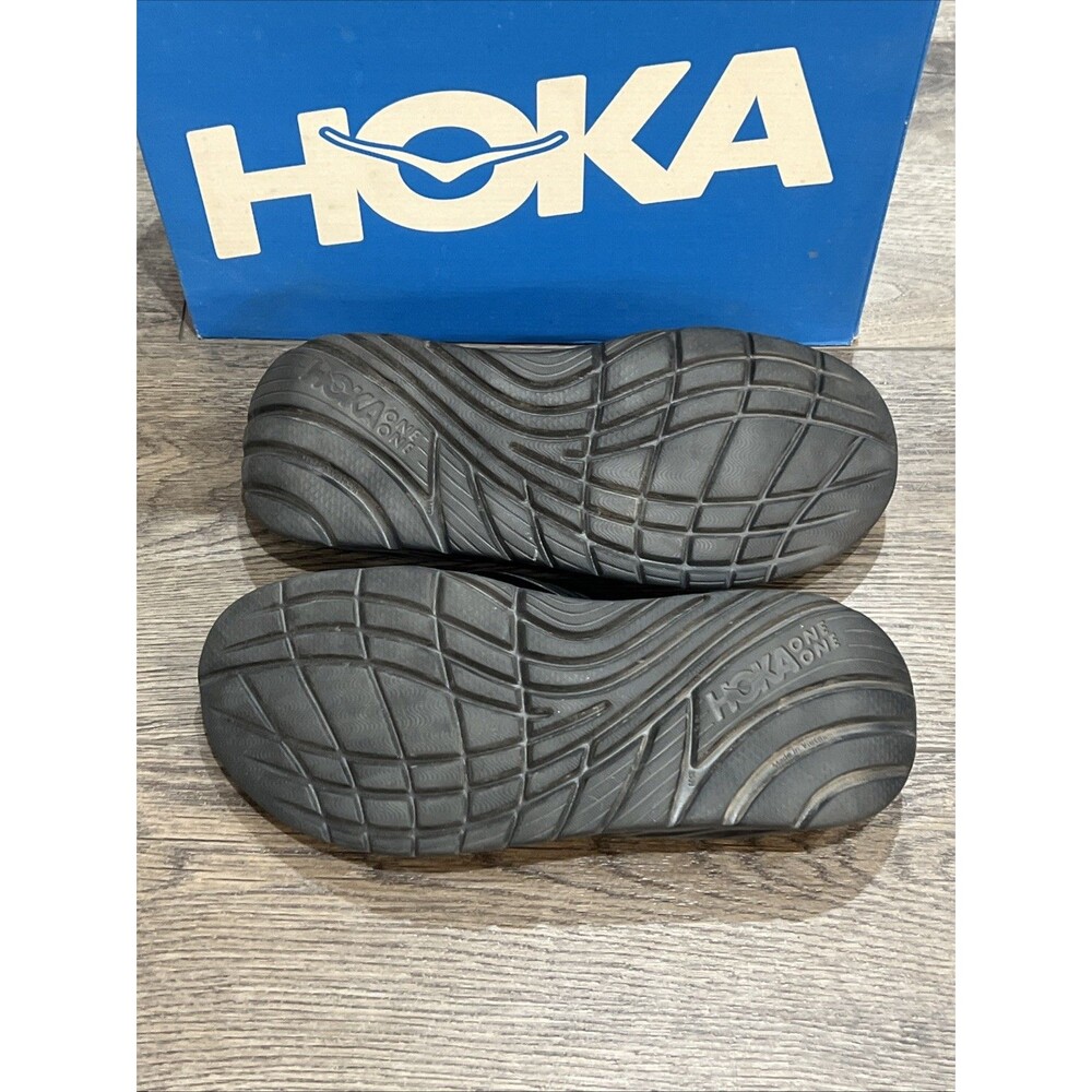 Hoka Ora Recovery Flip Sandal Slide Black Gray - Men’s 13 - Picture 5 of 5
